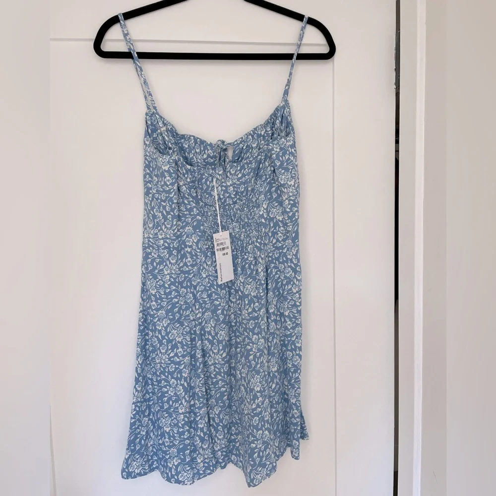 Reformation Mini Dress - Blue Floral Print - Picture 3 of 5